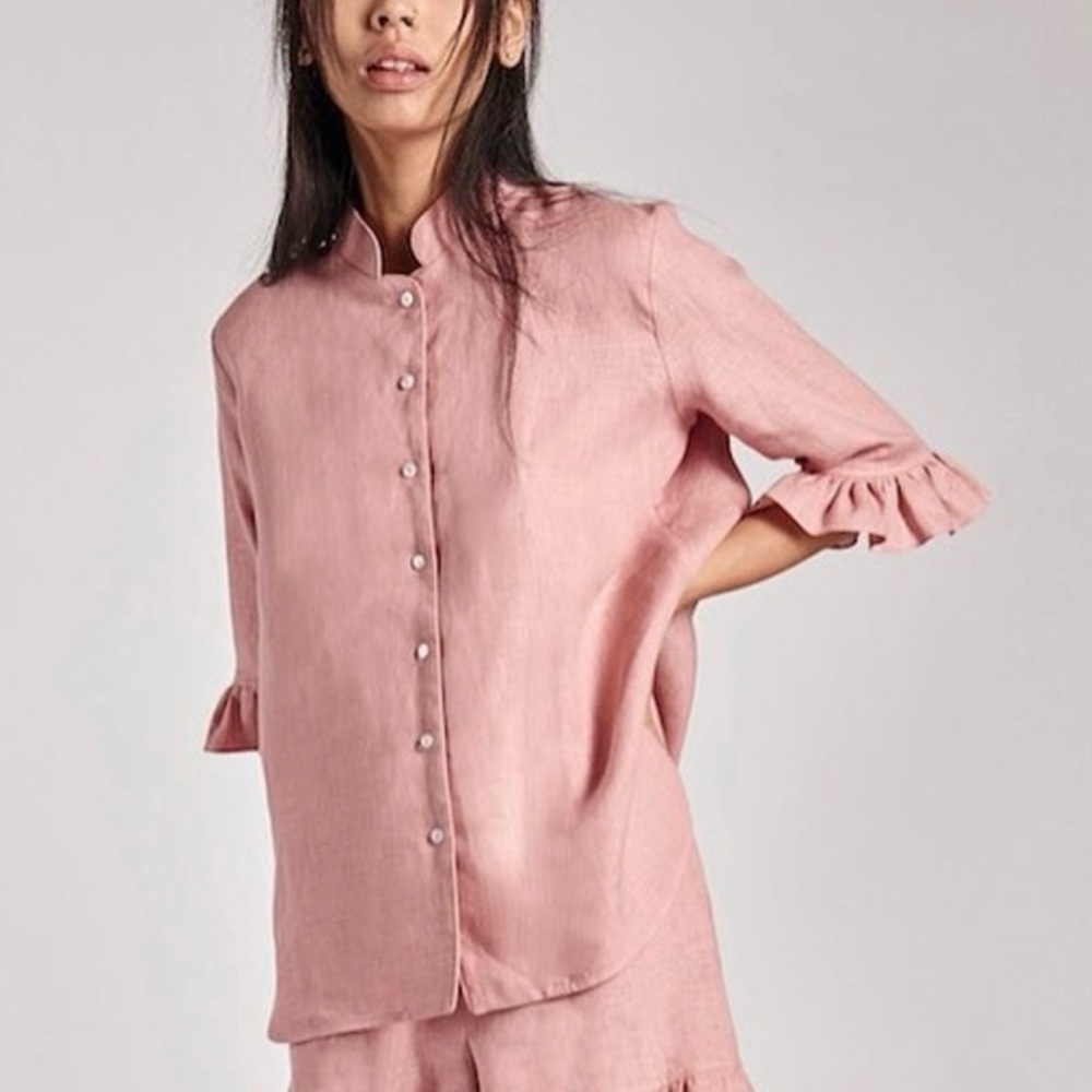 Linen Sleeper shorts set